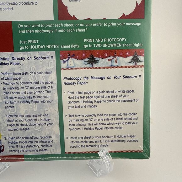 Sonburn Holiday Papers Christmas Theme Dove Snow 100 Sheets New & Sealed - Picture 6 of 6